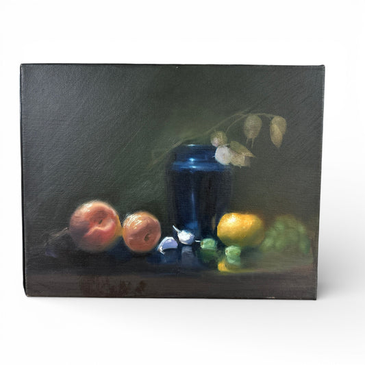 Abbotsford Artist - Blue Vase(Still Life) Oil Paiting