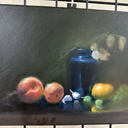 Abbotsford Artist - Blue Vase(Still Life) Oil Paiting