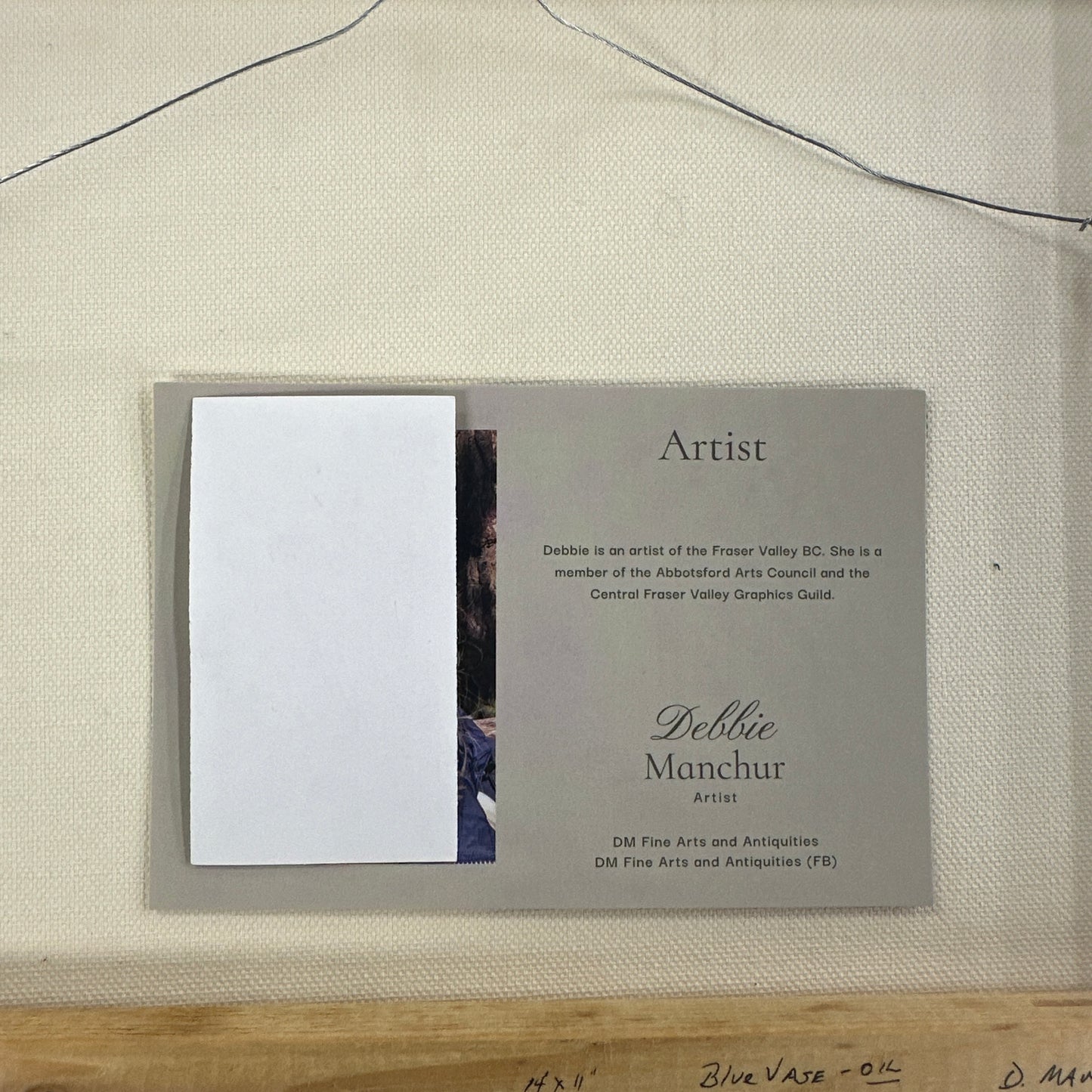 Abbotsford Artist - Blue Vase(Still Life) Oil Paiting