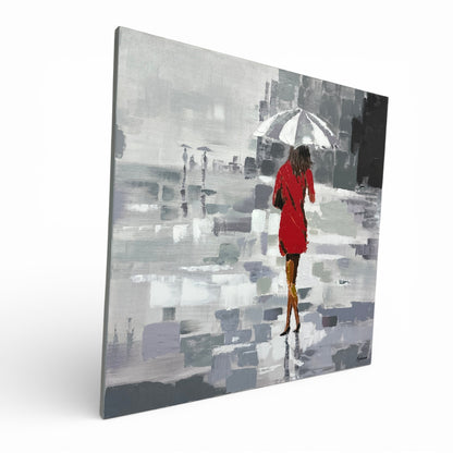 Olivia Salazar 'Red Rain' Canvas Art
