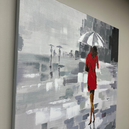Olivia Salazar 'Red Rain' Canvas Art