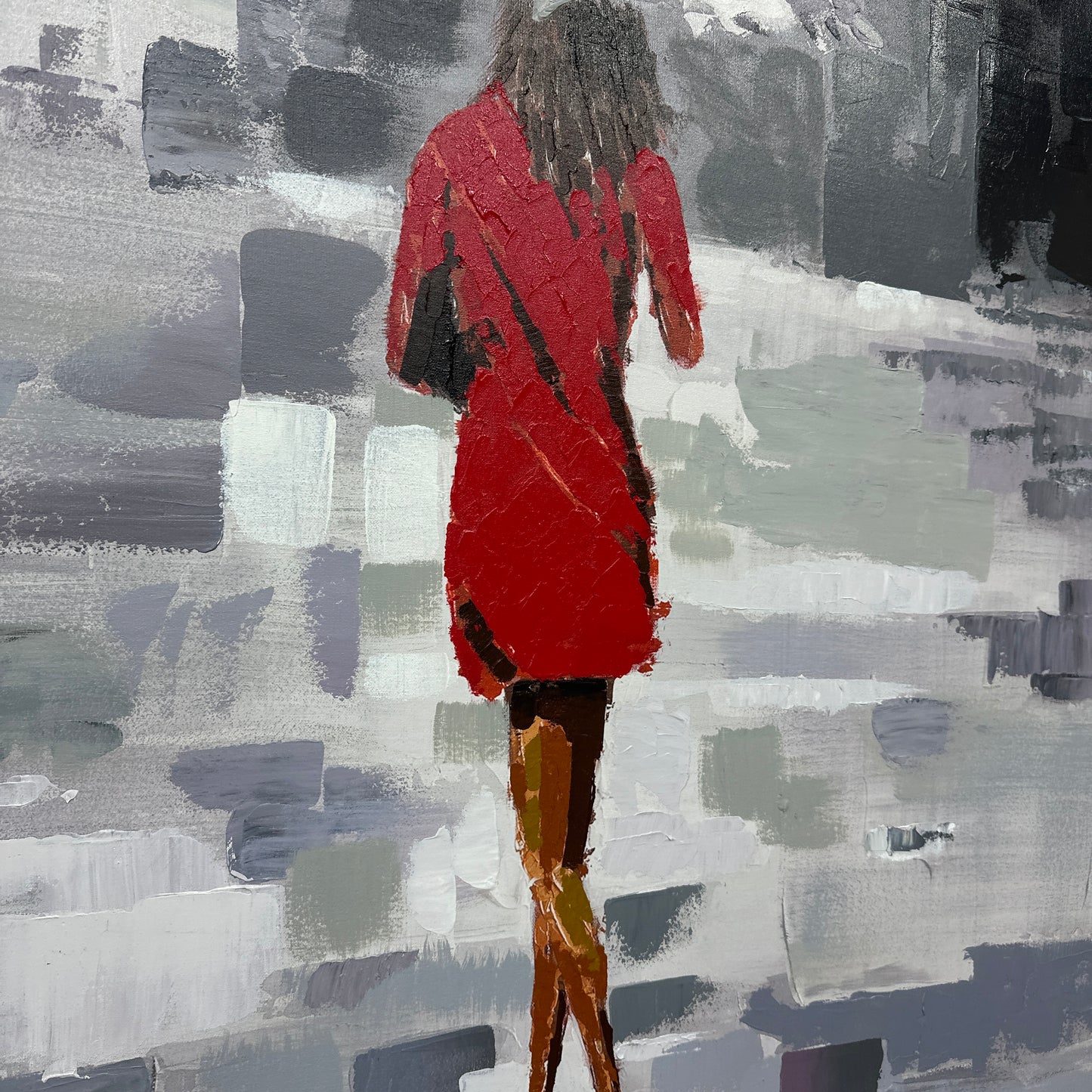 Olivia Salazar 'Red Rain' Canvas Art
