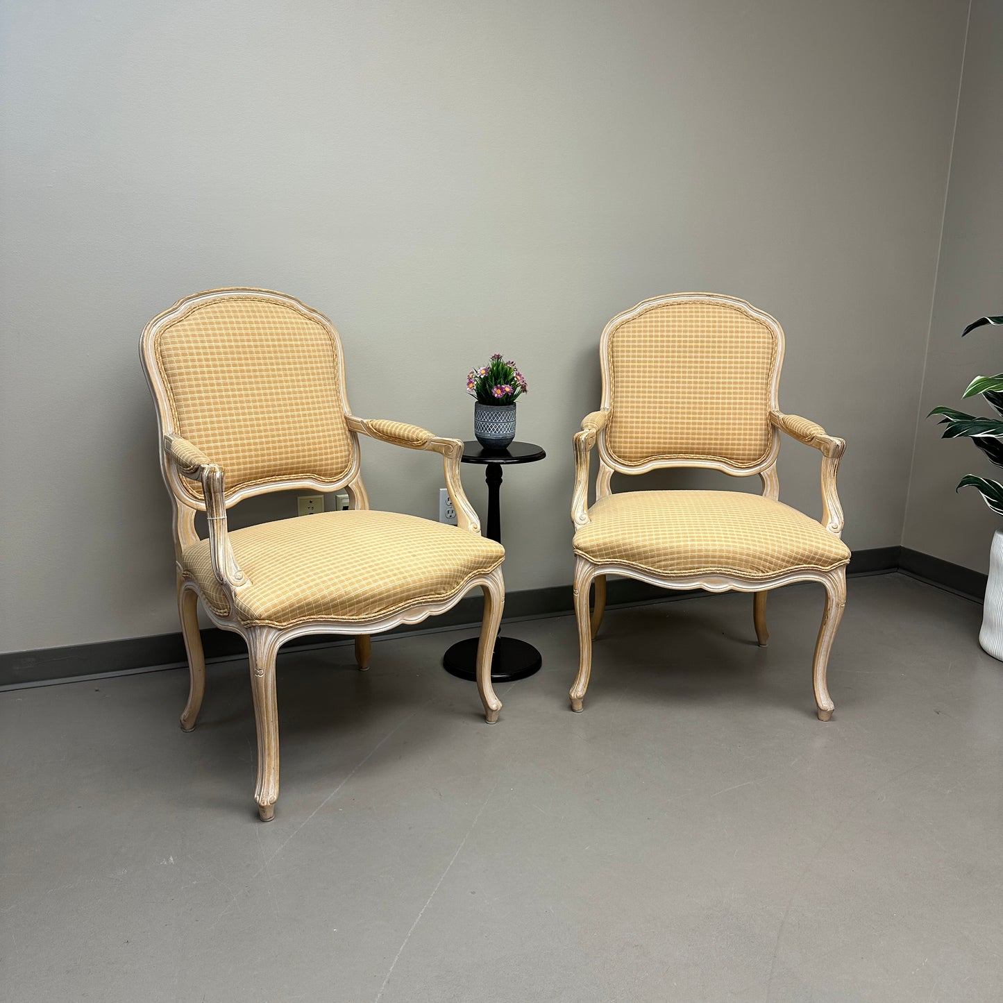 Vintage French Provincial Accent Chairs (x2)