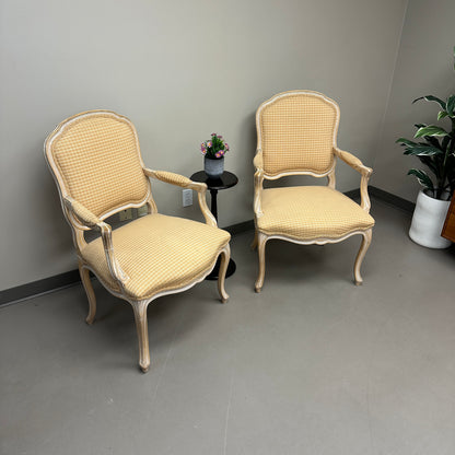 Vintage French Provincial Accent Chairs (x2)
