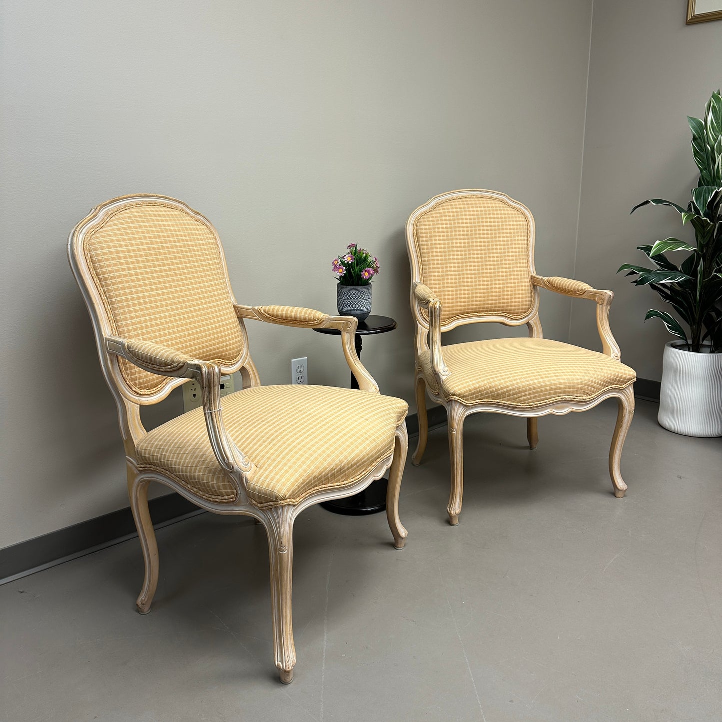 Vintage French Provincial Accent Chairs (x2)