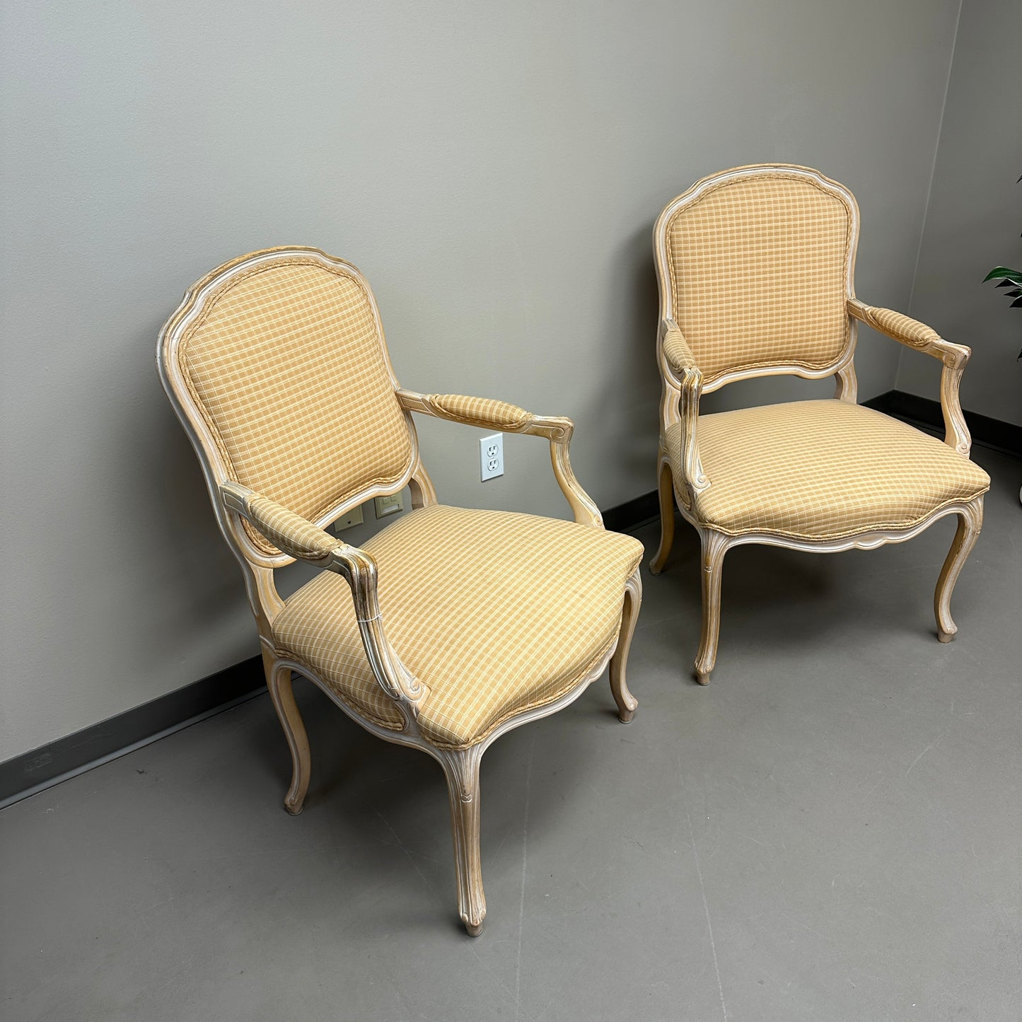 Vintage French Provincial Accent Chairs (x2)