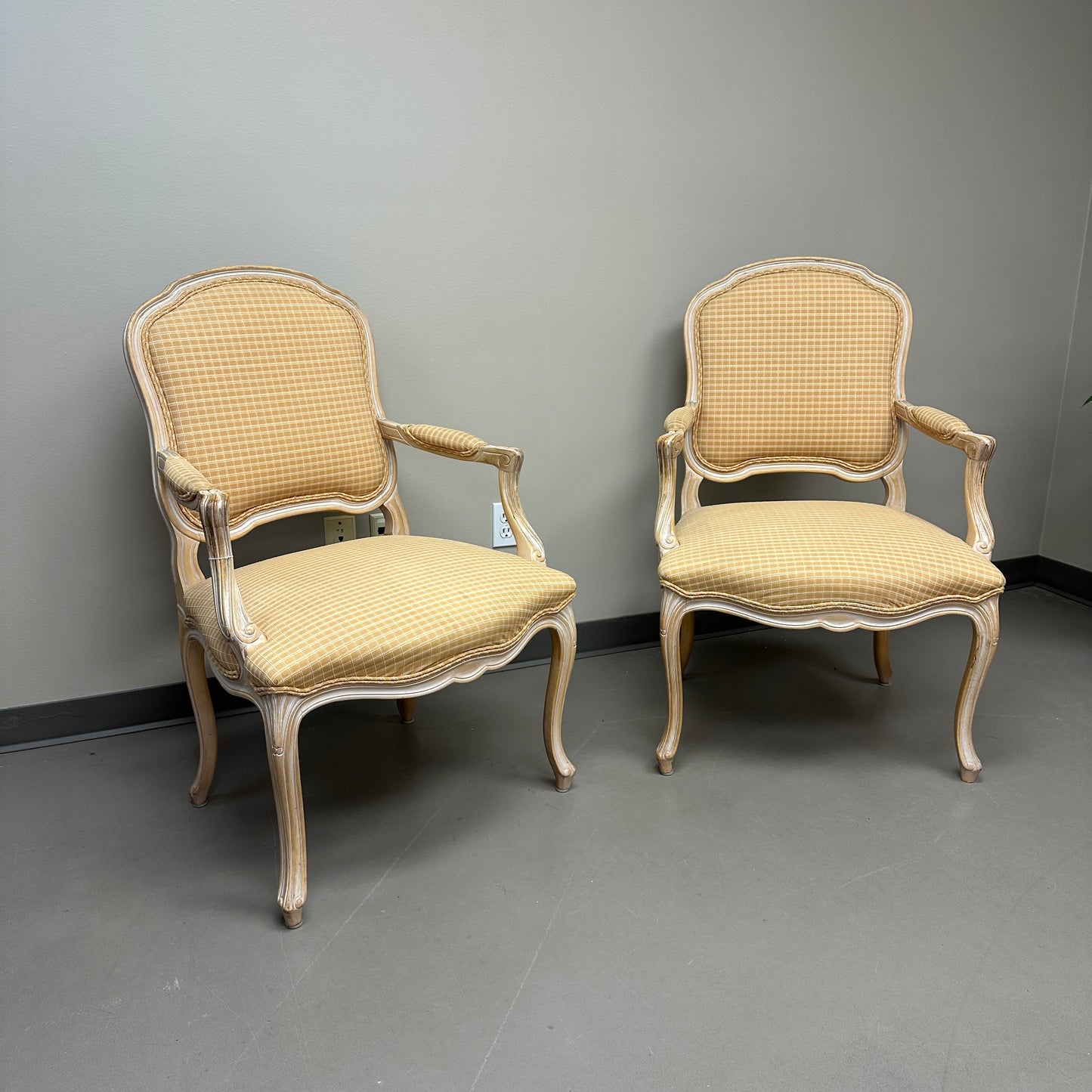 Vintage French Provincial Accent Chairs (x2)