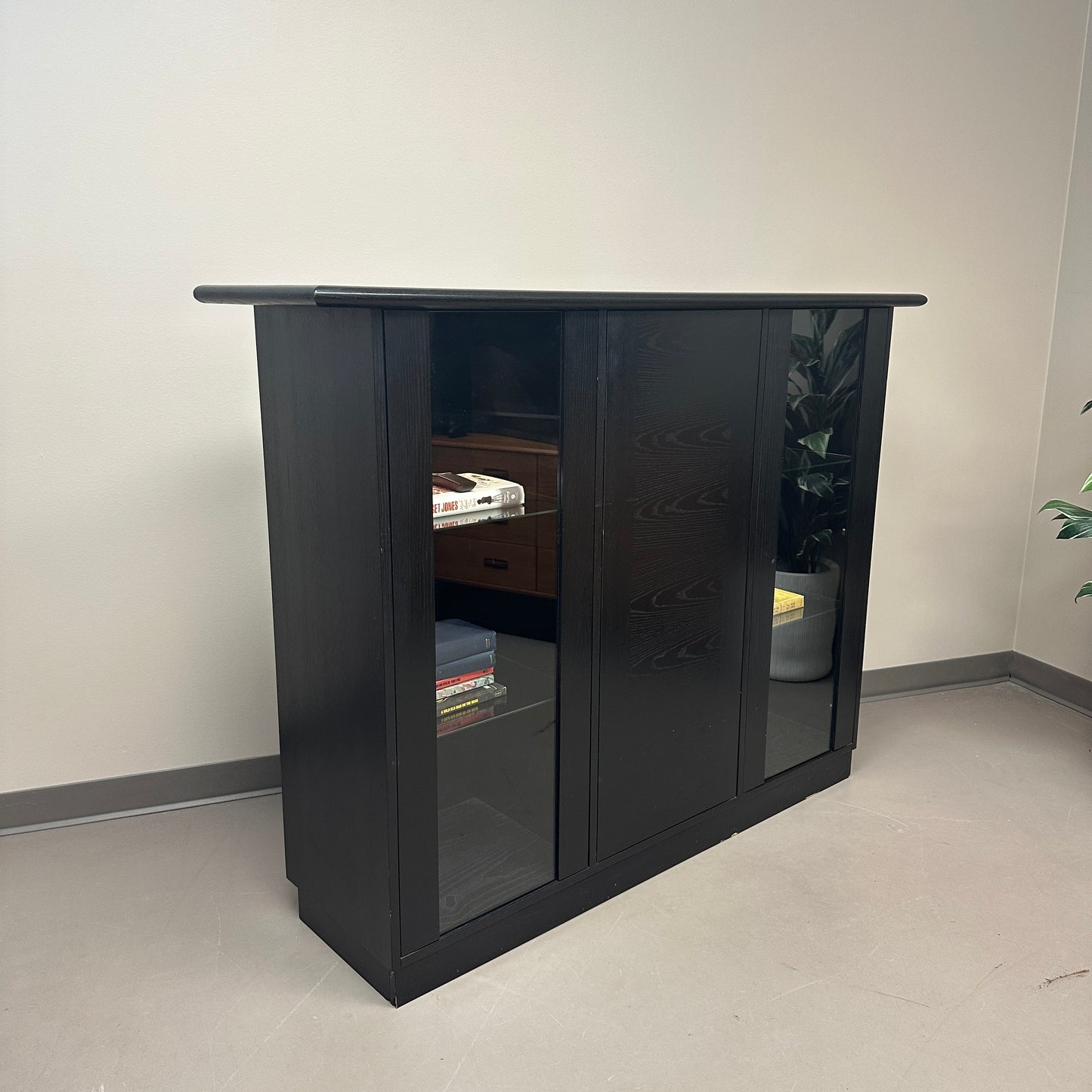 Black Console Storage Cabinet