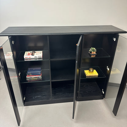 Black Console Storage Cabinet
