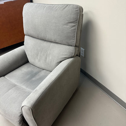 Push Back Grey Fabric Recliner (x2)