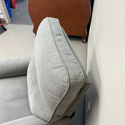 Push Back Grey Fabric Recliner (x2)