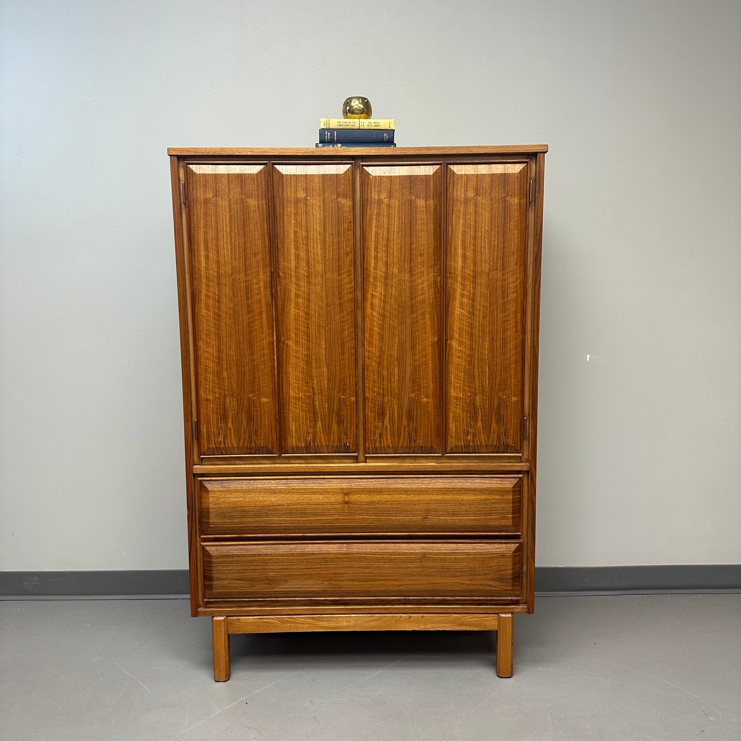 Mid-Century Modern Walnut Tall Dresser