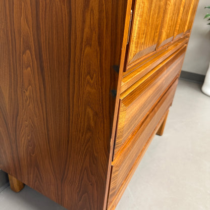 Mid-Century Modern Walnut Tall Dresser