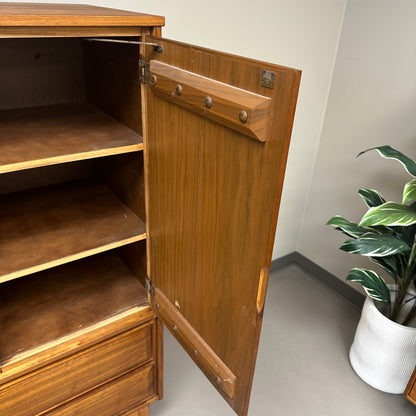 Mid-Century Modern Walnut Tall Dresser