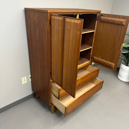 Mid-Century Modern Walnut Tall Dresser