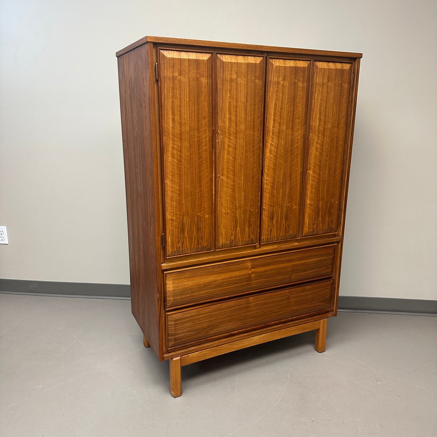 Mid-Century Modern Walnut Tall Dresser