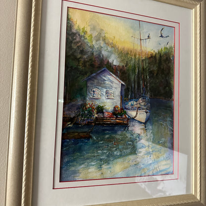 Abbotsford Artist - Inlet Watercolor Painting