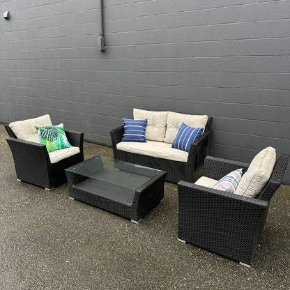 Patio Wicker Set - 4 pieces