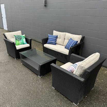 Patio Wicker Set - 4 pieces