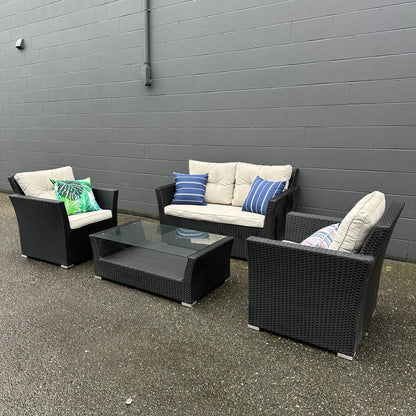Patio Wicker Set - 4 pieces