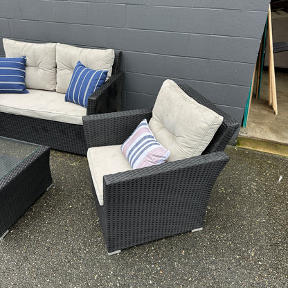 Patio Wicker Set - 4 pieces