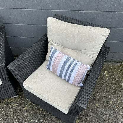 Wicker 2 Patio Chairs