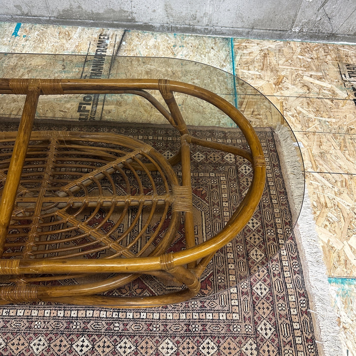 Vintage Bamboo Coffee Table