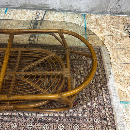 Vintage Bamboo Coffee Table
