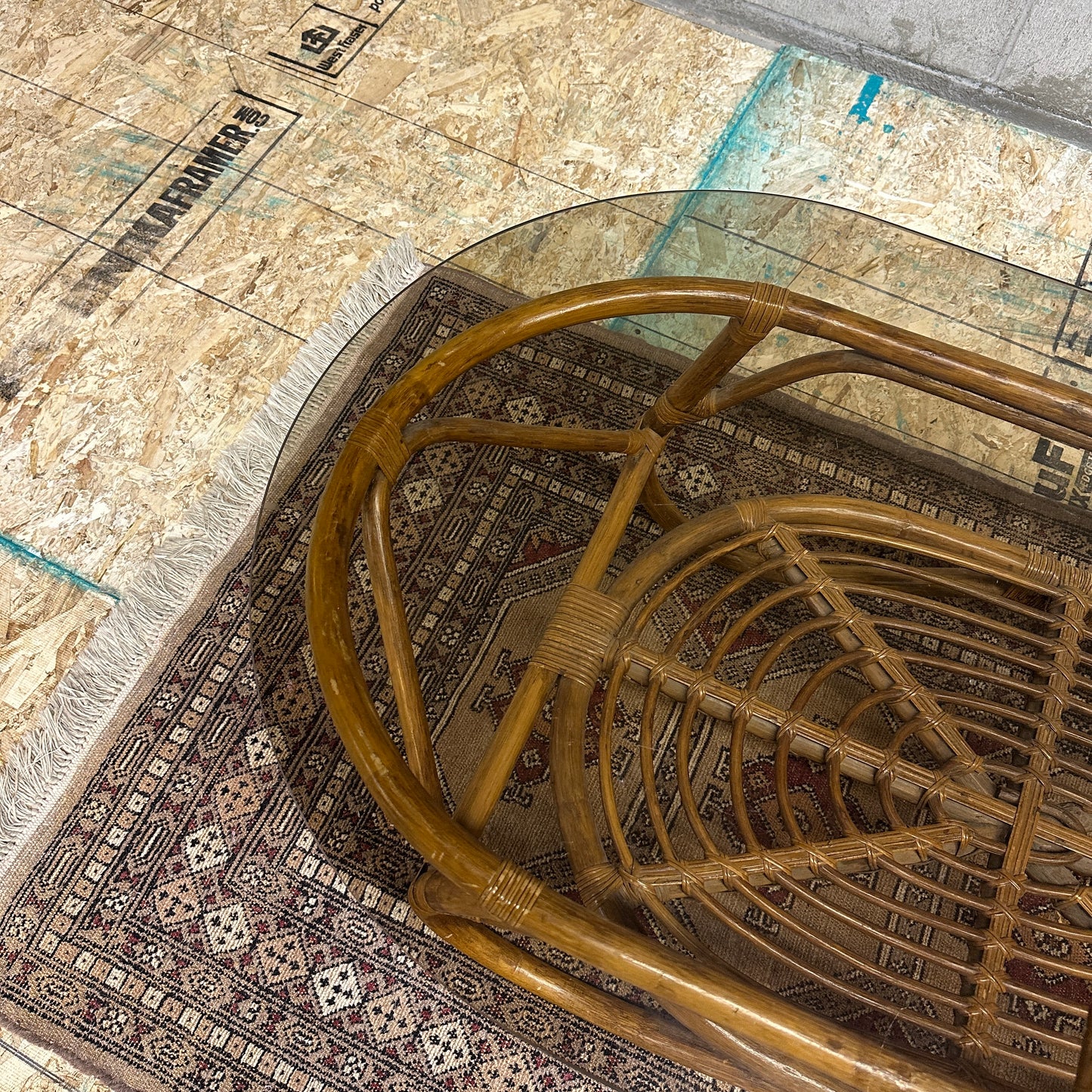 Vintage Bamboo Coffee Table
