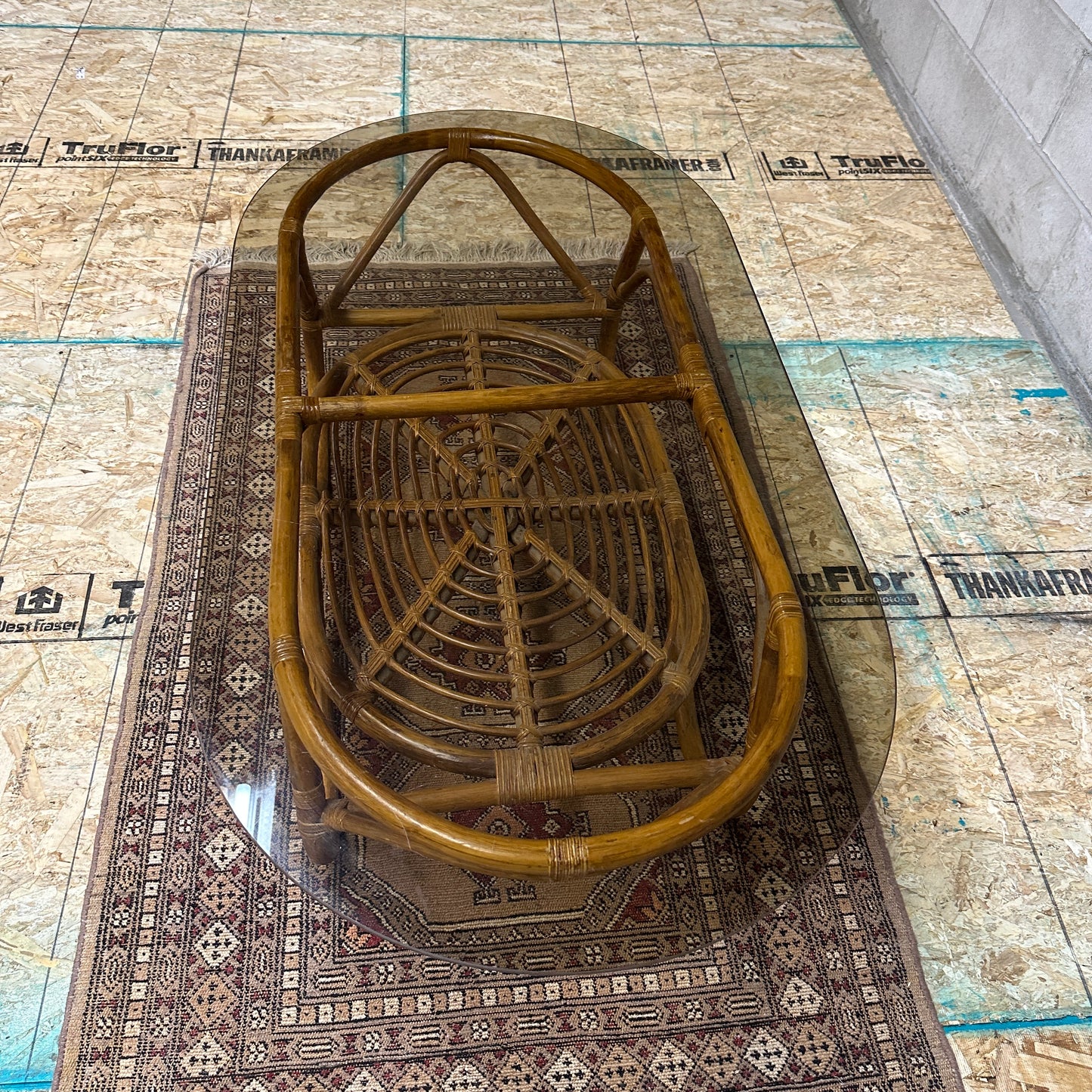Vintage Bamboo Coffee Table