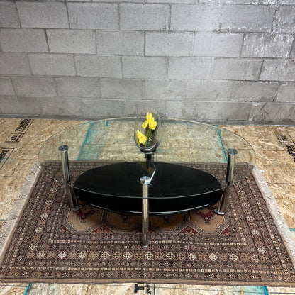 Glass Coffee Table in Chrome