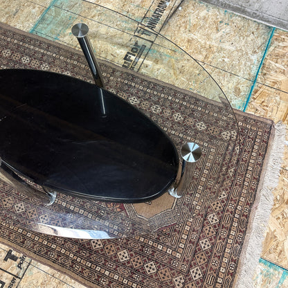 Glass Coffee Table in Chrome