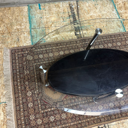 Glass Coffee Table in Chrome