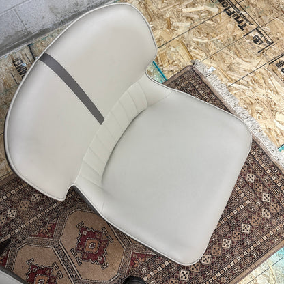Modern Faux Leather Dining Chairs (x2)