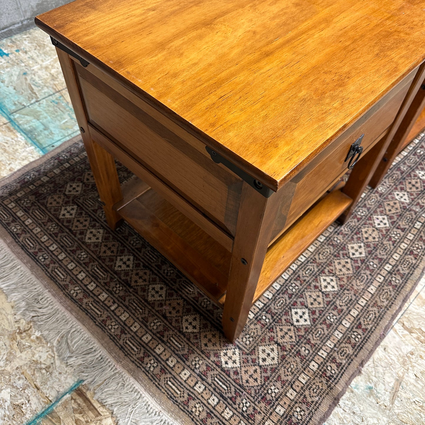 Pine Wood Nightstands (set of 2)