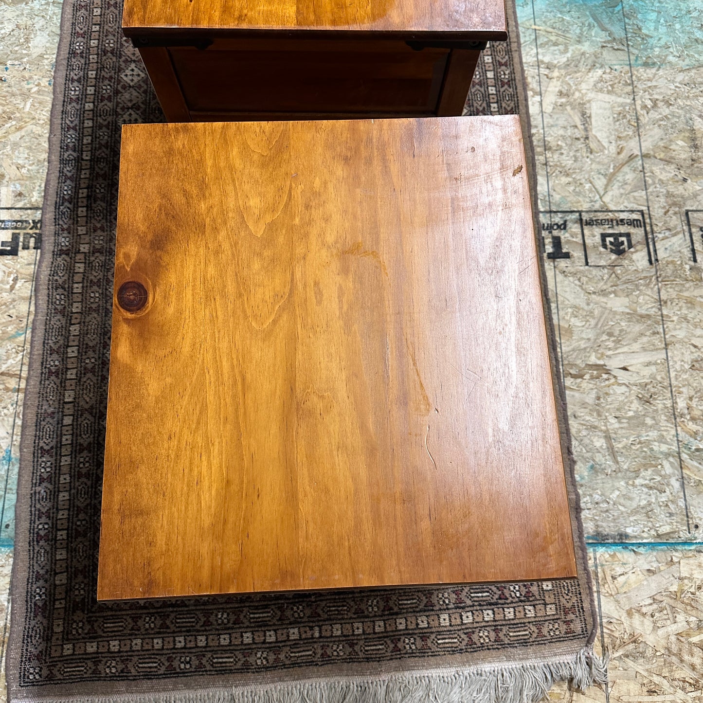 Pine Wood Nightstands (set of 2)