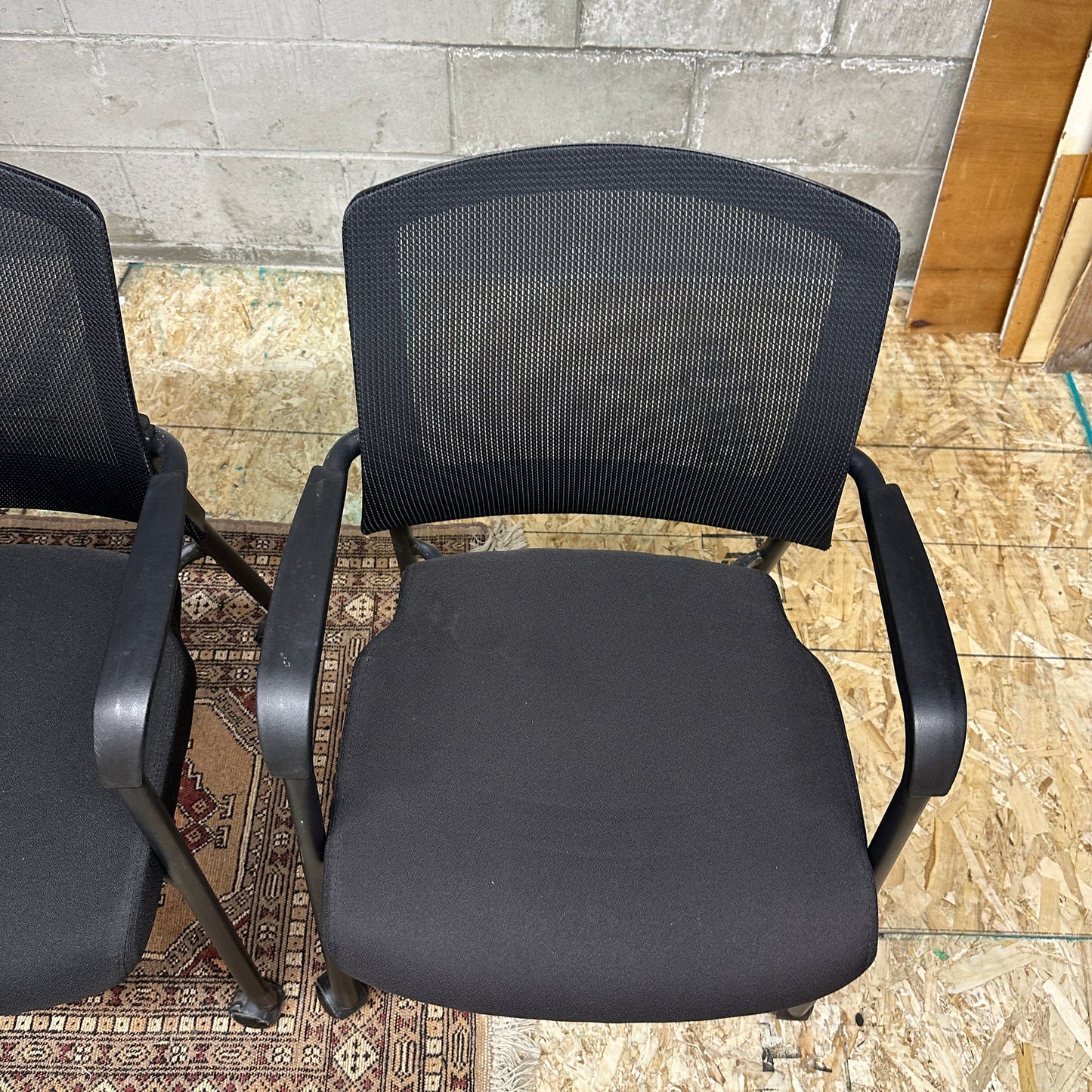 Aero Stackable Guest Chair on Wheels (x4)