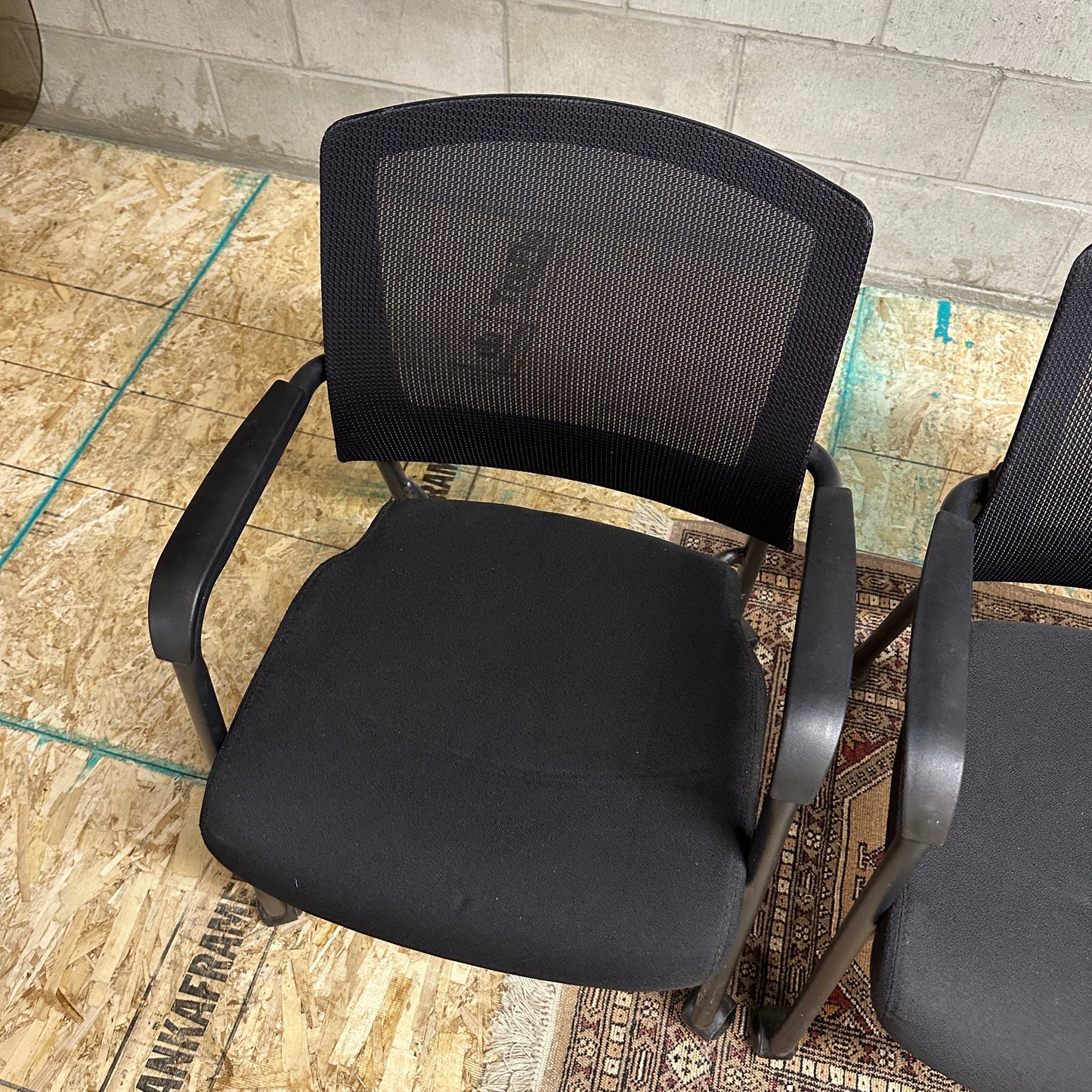 Aero Stackable Guest Chair on Wheels (x4)