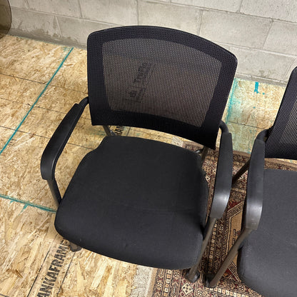 Aero Stackable Guest Chair on Wheels (x4)