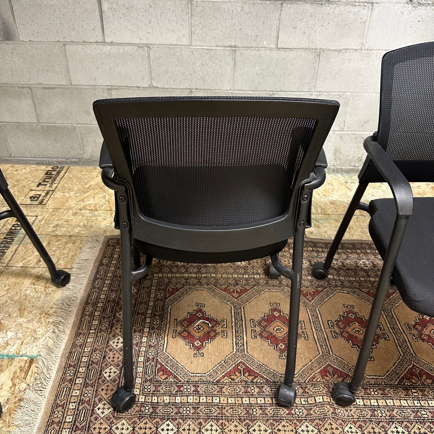 Aero Stackable Guest Chair on Wheels (x4)