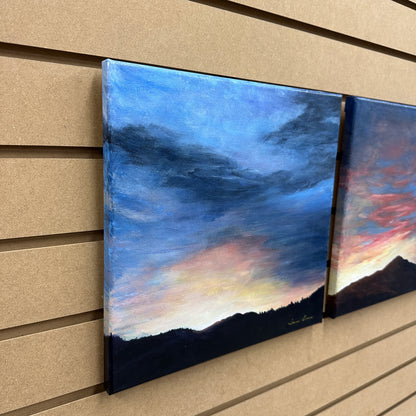 Local Abbotsford Artist - Kamloops Sunrise and Sunset