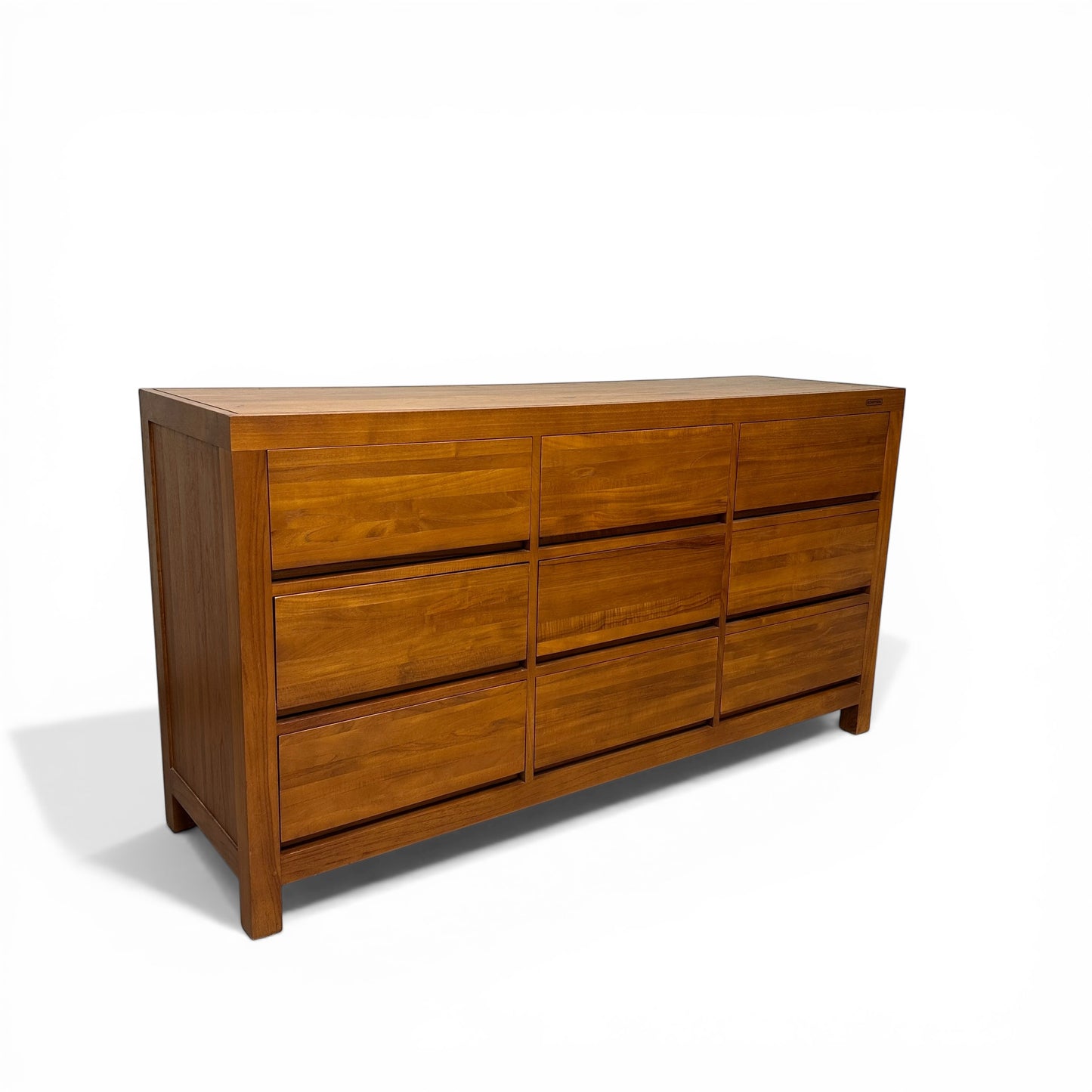Klass 9 Drawers Solid Teak Dresser