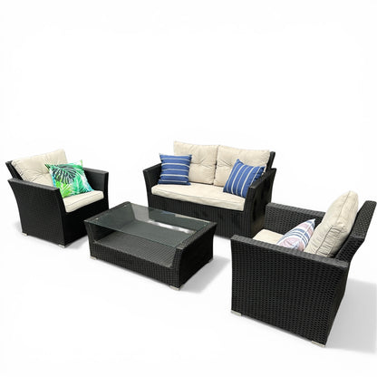 Patio Wicker Set - 4 pieces
