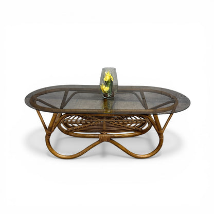 Vintage Bamboo Coffee Table