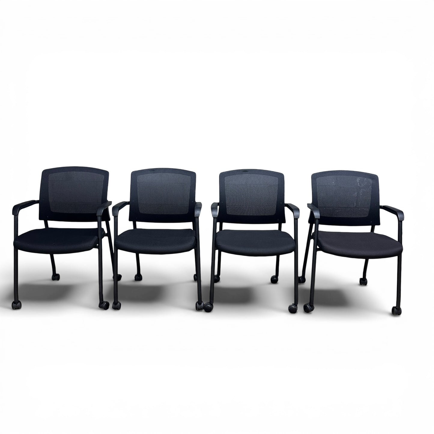 Aero Stackable Guest Chair on Wheels (x4)