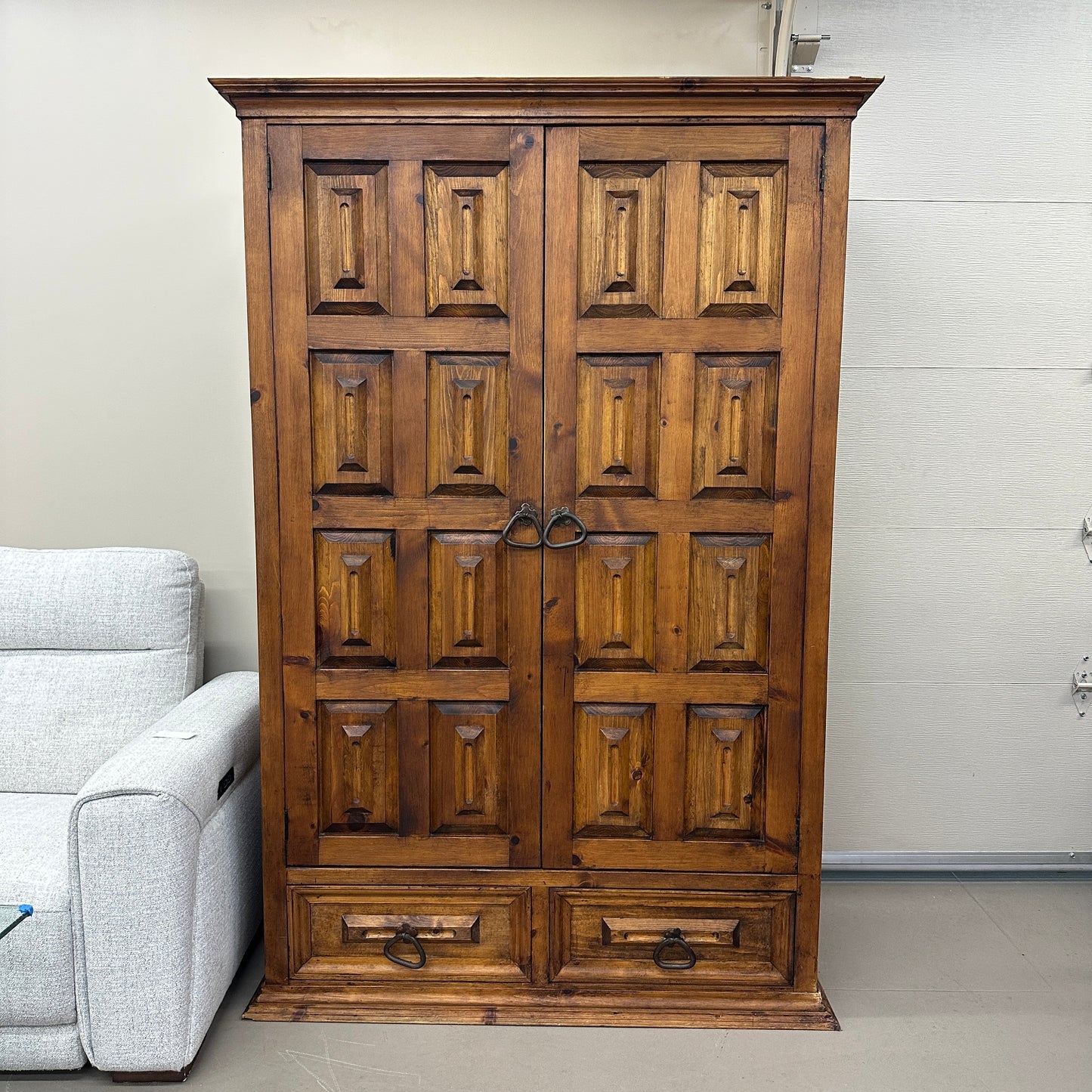 Spanish Style Colonial Solid Wood Armoire