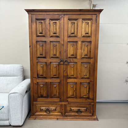 Spanish Style Colonial Solid Wood Armoire
