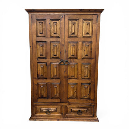 Spanish Style Colonial Solid Wood Armoire