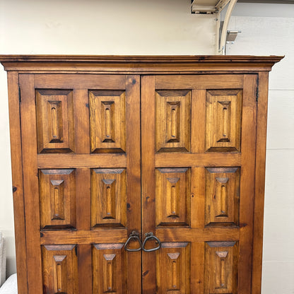 Spanish Style Colonial Solid Wood Armoire