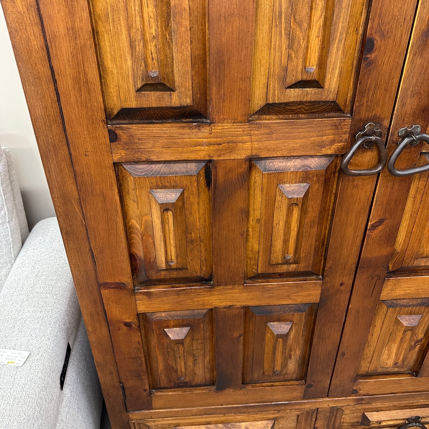 Spanish Style Colonial Solid Wood Armoire